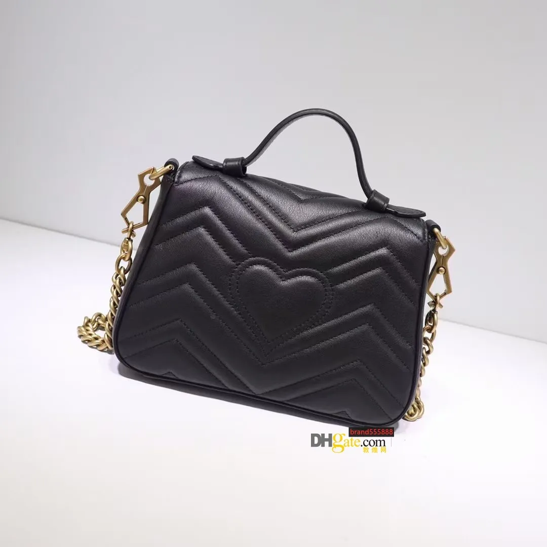 Leather shoulder bag chain fashion wave wallet high-end handbag presbyopia card holder evening dress high quality messenger wholesale