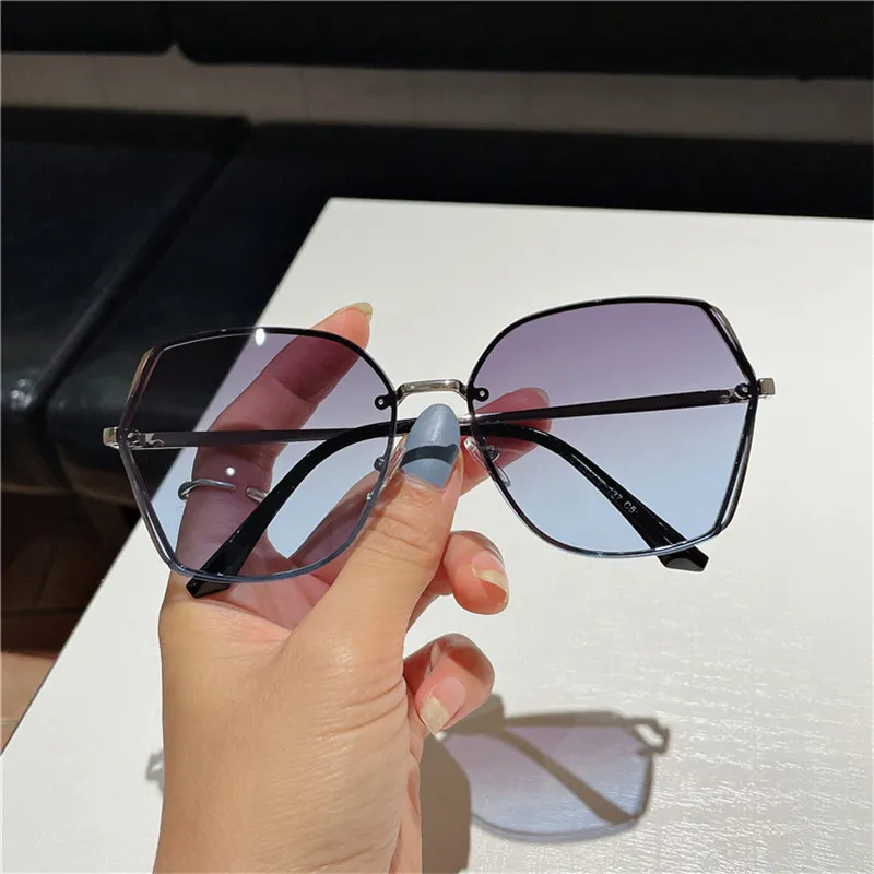 2021 Net Red Polarized Kvinna Round Big Face Driver Solglasögon Tide Ins Street Fashion Glasses