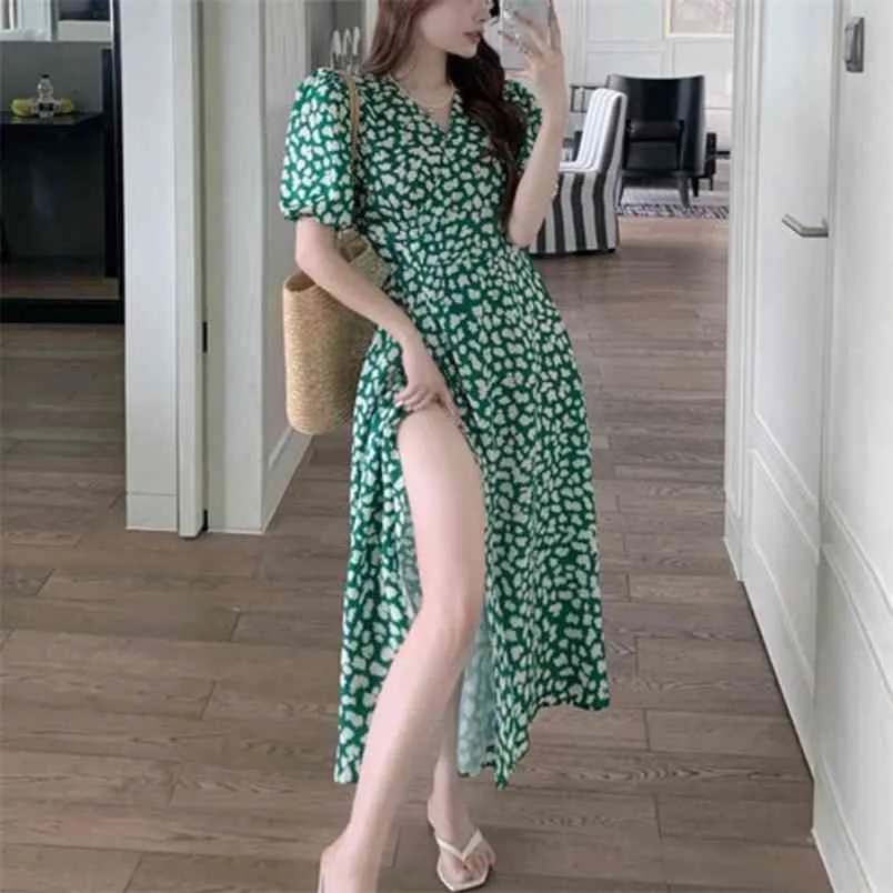 vetement femme Fashion Casual Summer Dress Donna Coreano Elegante abiti Robe Femme sukienki damskie ropa mujer 210514