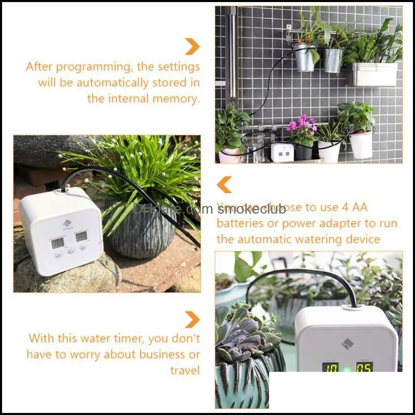 Watering Equipments Garden Water Timer Automatic Digital Drip System For Potted Plants