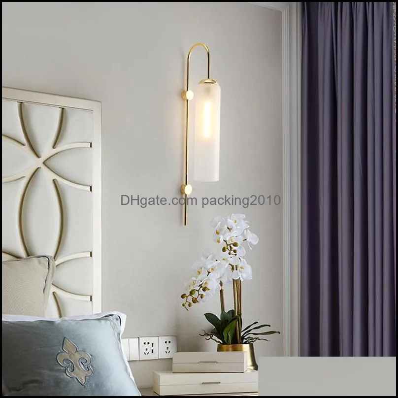 Wall Lamp Modern Glass Light, Mid Century Magic Bean Globe Sconces For Restaurant Living Room Bedside Stairs Bathroom