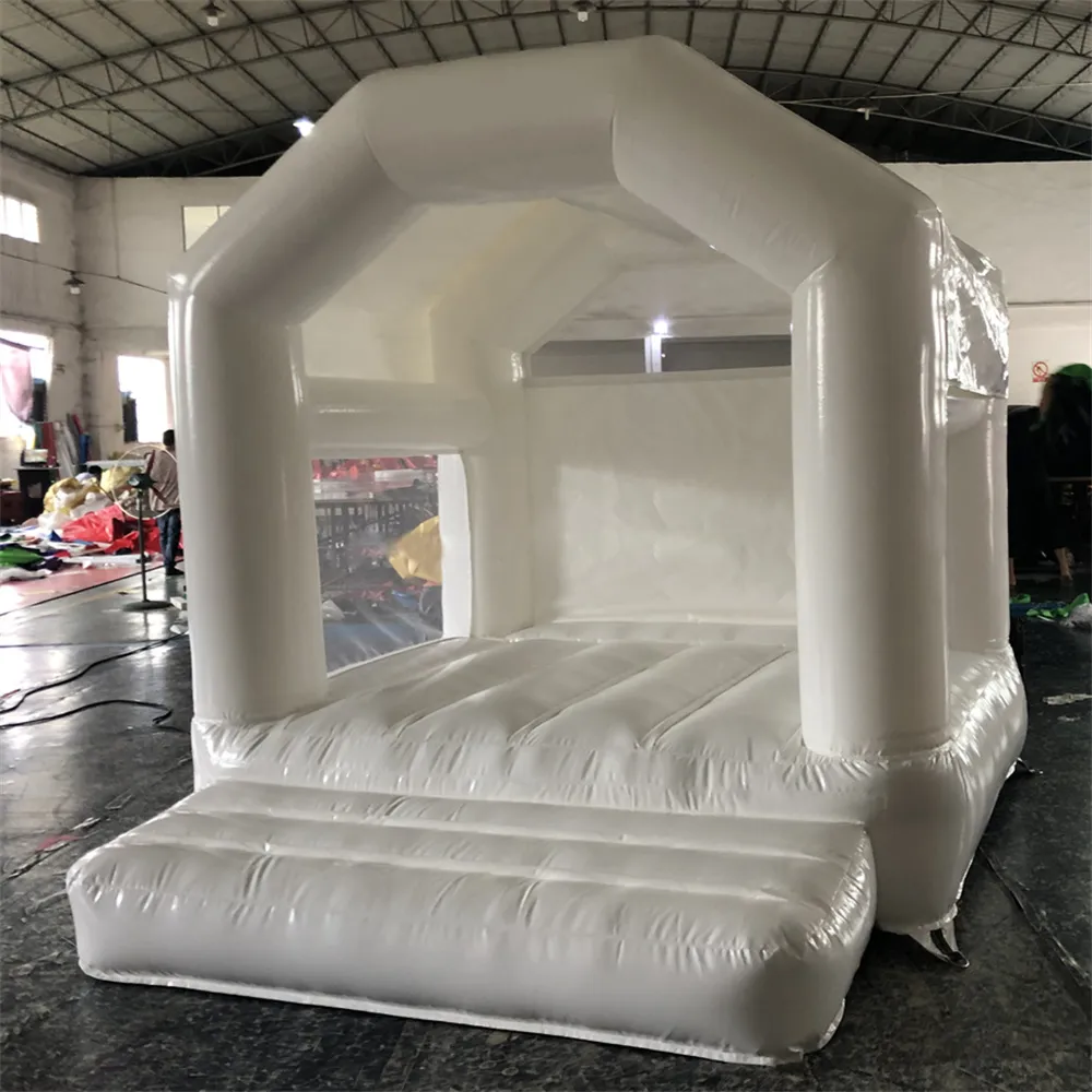 Tentes et abris de 3,3 x 3 m, châteaux gonflables commerciaux avec bâche en PVC de meilleure qualité, mini aire de jeux pour tout-petits/enfants rebondissent avec des parois latérales transparentes.