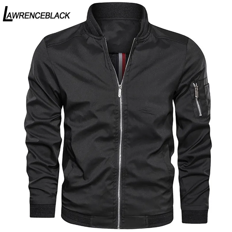 bomber jacket mens Plus size 6XL Casual Male Streetwear Mens Jackets and Coats Men's Bomber Jacket Simple British Style Man Coat 211217