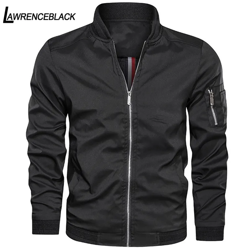 bomber jacka mens plus storlek 6xl casual male streetwear mens jackor och rockar herr bombare jacka enkel brittisk stil man coat 211217