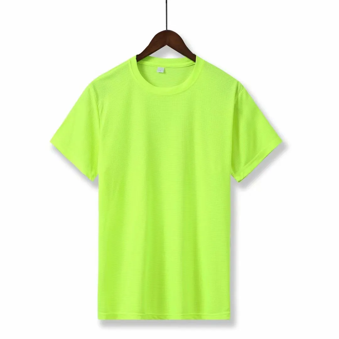 Yeşil Koşu Formaları Hızlı Kuru Nefes Spor T Shirt Eğitim Giysileri Spor Salonu Futbol Forması Spor Gömlek Tops
