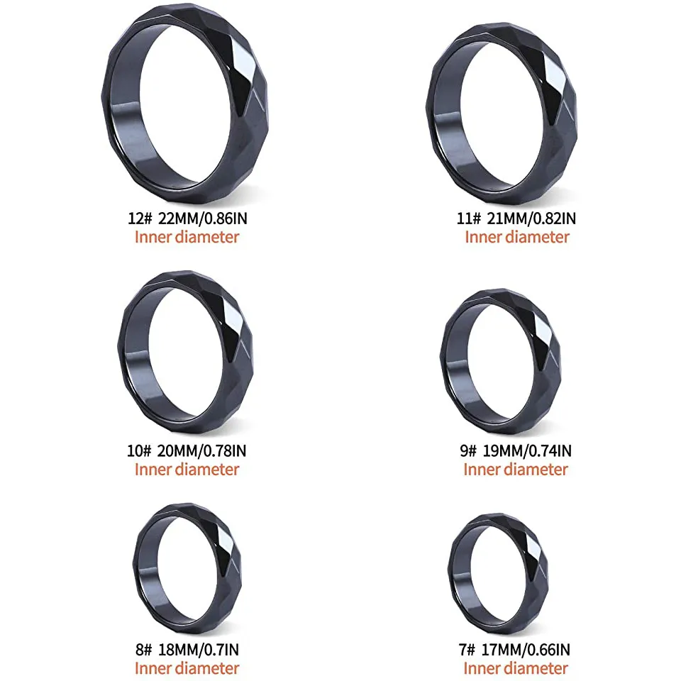 6 Sizes Stainless Steel Grooved Finger Ring Settings Ring - Temu