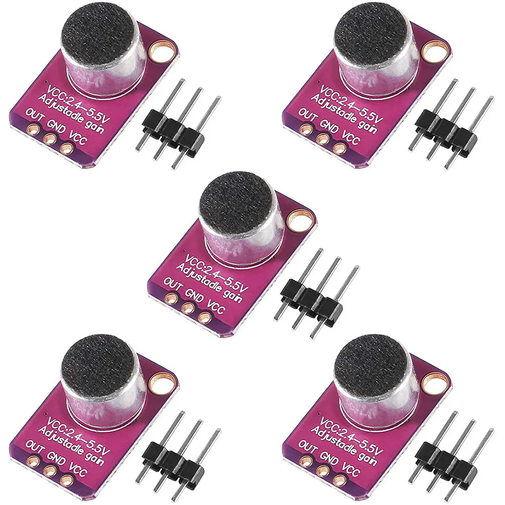 GY MAX4466 Electret Microphone Amplifier MAX4466 Module Adjustable Gain ...