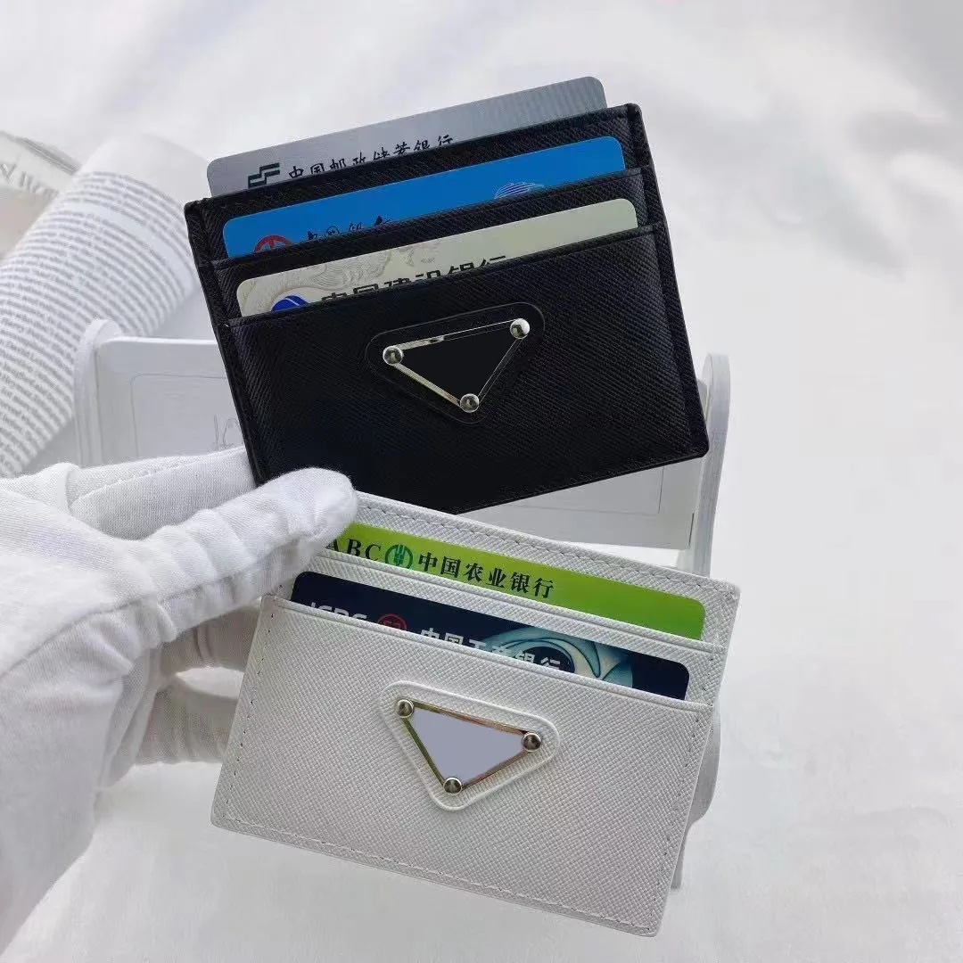 En kaliteli orijinal p kart tutucu cüzdan lüksler tasarımcıları moda erkek anahtar çantası kadın çantalar deri tutucular cüzdanlar küçük wal296m