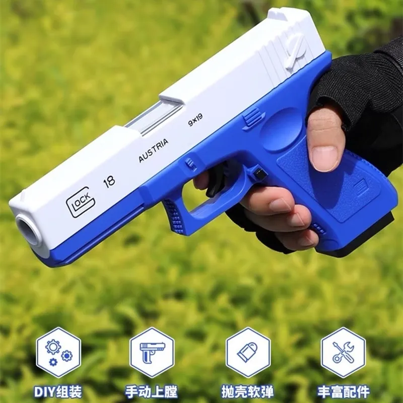 brinquedo arminha lança dardo nerf glock de elite lançamento