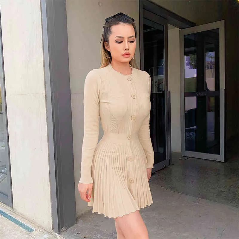 Khaki Knitted Dress (1)