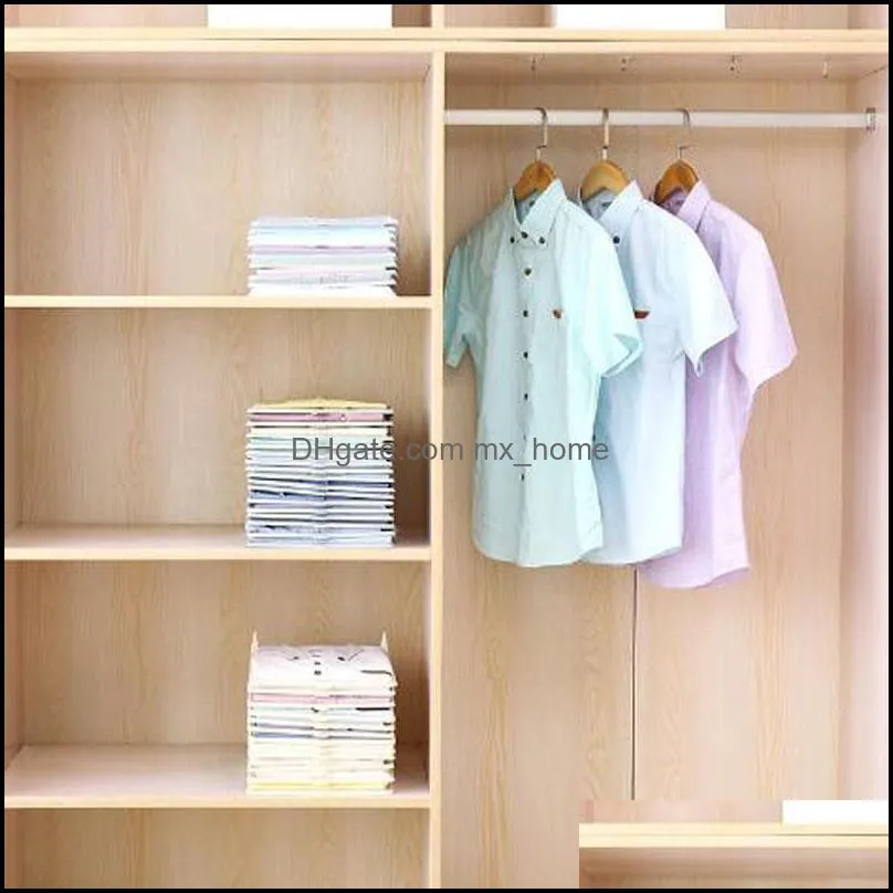 Clothes Organizer T Shirts Folding Board Office Desk File Cabinet Suitcase Shelf Dividers System Closet Drawer Organizat