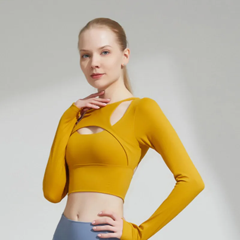 Quick Dry Shockproof Seamless Womens Cropped Sport Shirt For Gym, Yoga,  Running And Fitness From Mant_shirt, $25.17