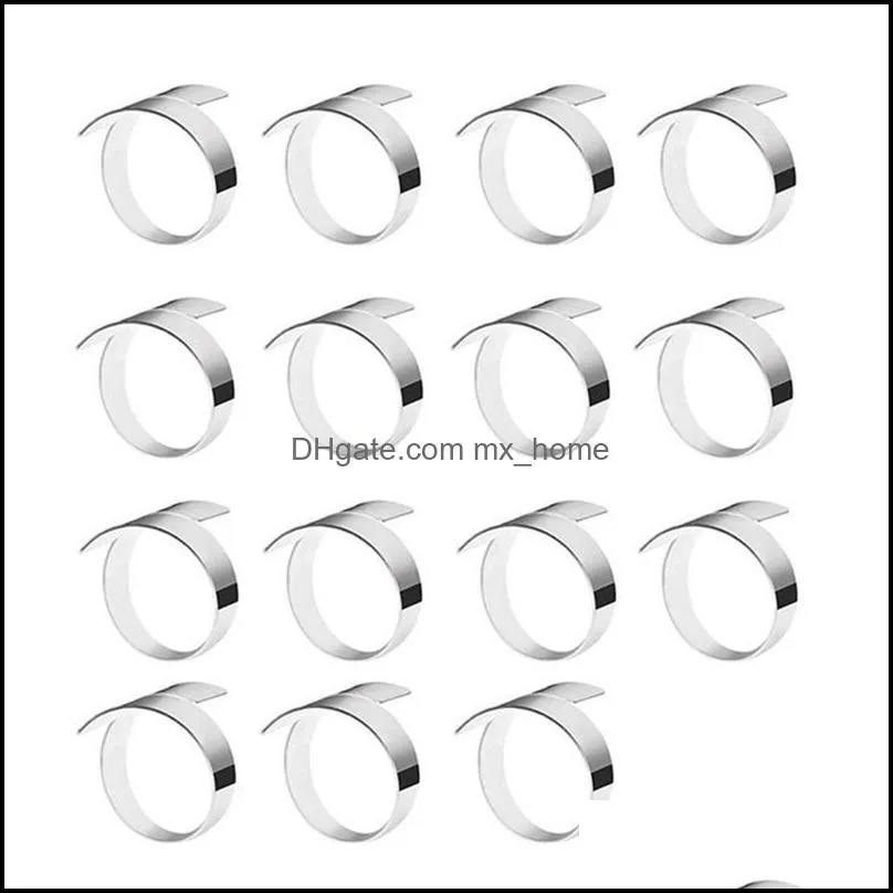 Napkin Rings 30 PCS High-End Button Buckle,Napkin Ring For Kitchen Table/Wedding Christmas Decoration,Golden & Silver CNIM