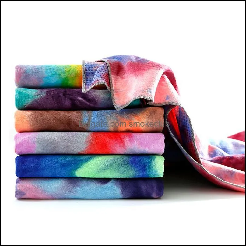 183*63cm Yoga Mat Print Quick Dry Non-Slip Foldable Yoga Towel Fitness Blanket with Mesh Bag For Pilates Gym Blankets1