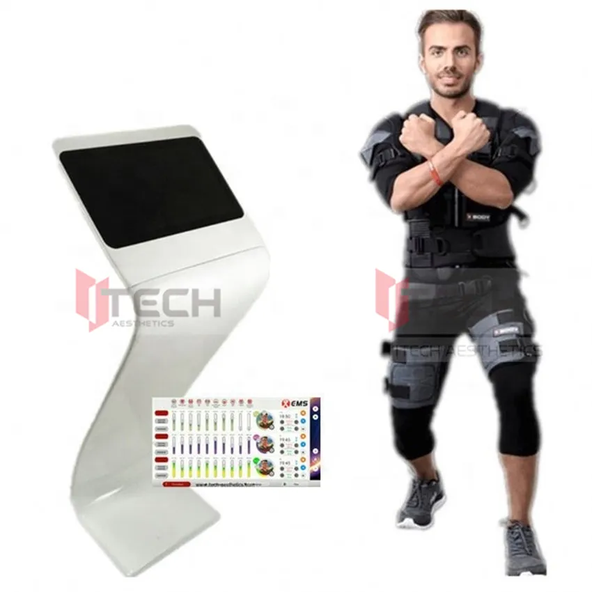 Trådlös EMS Fitness Training Suit XEMS App Pad eller Telefonstyrning Android System för muskelstimulator utrustning Xbody Machine
