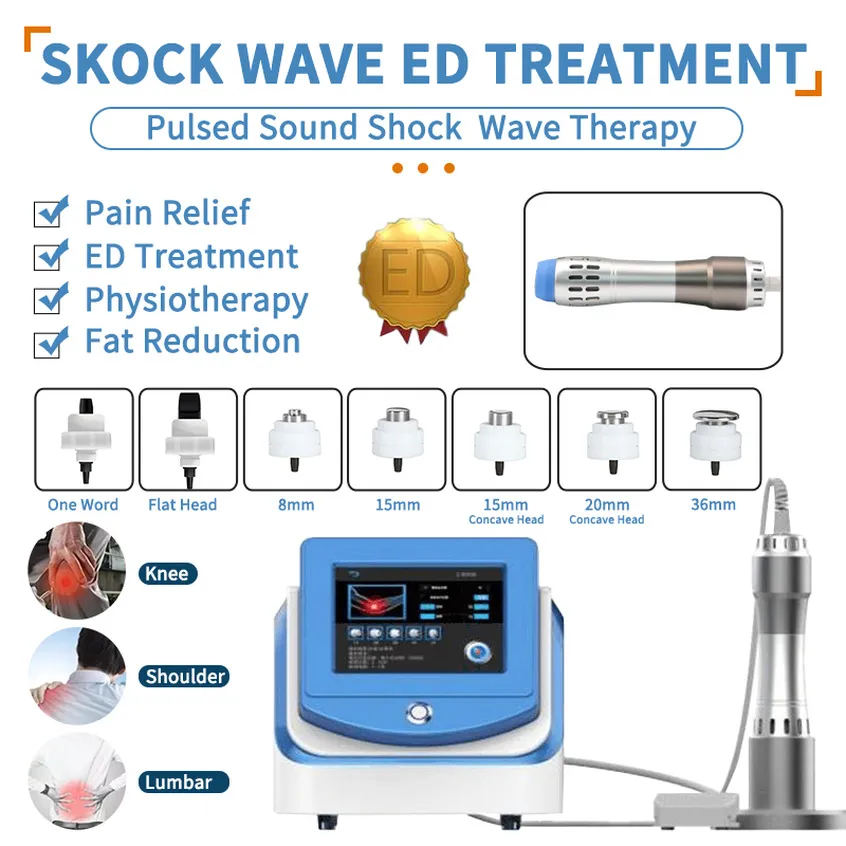 آلة التخسيس Onda da Choque Shock Wave Machine لعلاج Disfuncin Erctil Ed