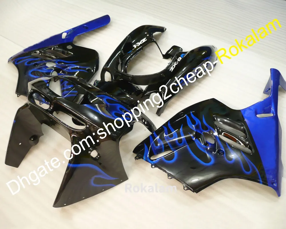 Kit corpo moto per Kawasaki ZX 9R 94-97 ZX-9R ZX9R 9 R 1994 1995 1996 1997 Set carenatura carrozzeria moto Blue Flame