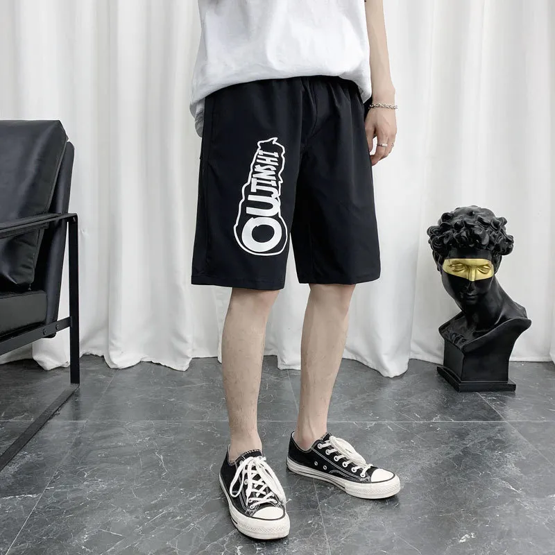 2021 foreign short trade Cross-border summer Men Large size Casual printing movement Sandy beach Shorts K555