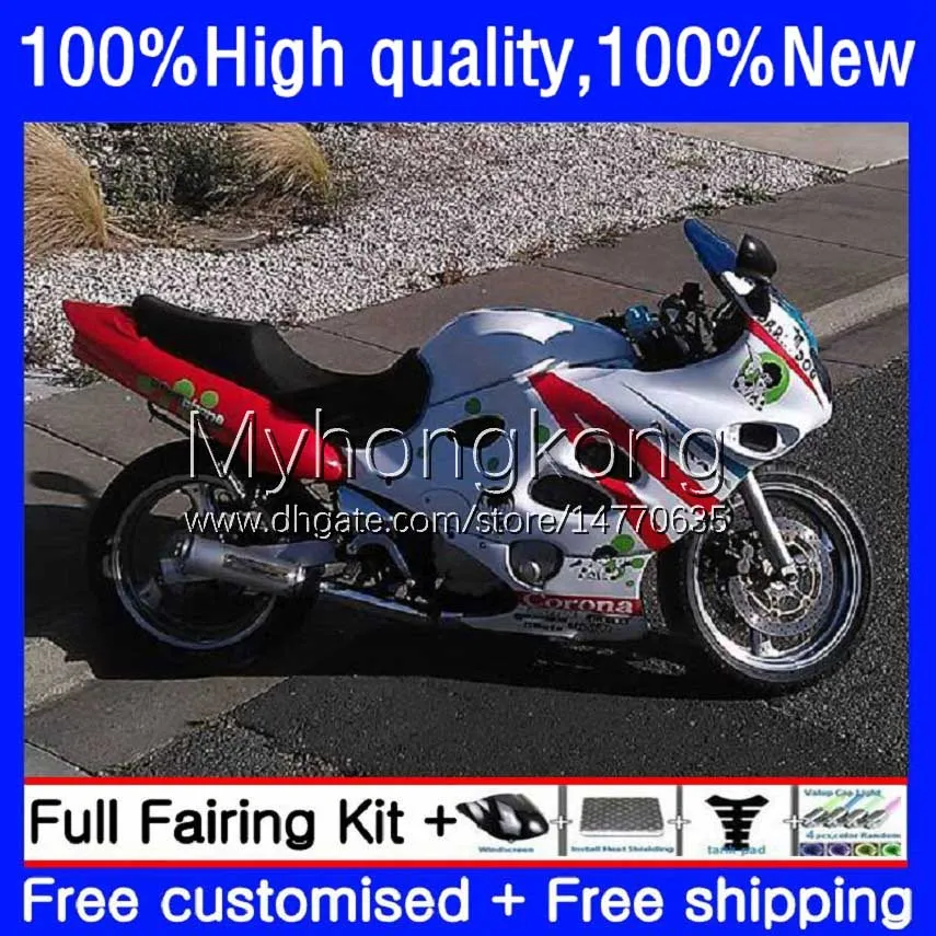 Kropp för Suzuki Katana Vit Röd ny GSXF600 GSXF750 GSXF 600 750 CC 98-02 17NO.137 GSX600F 600cc 750cc 1998 1999 2000 2001 2002 GSX750F GSXF-600 98 99 00 01 02 OEM FAIRING