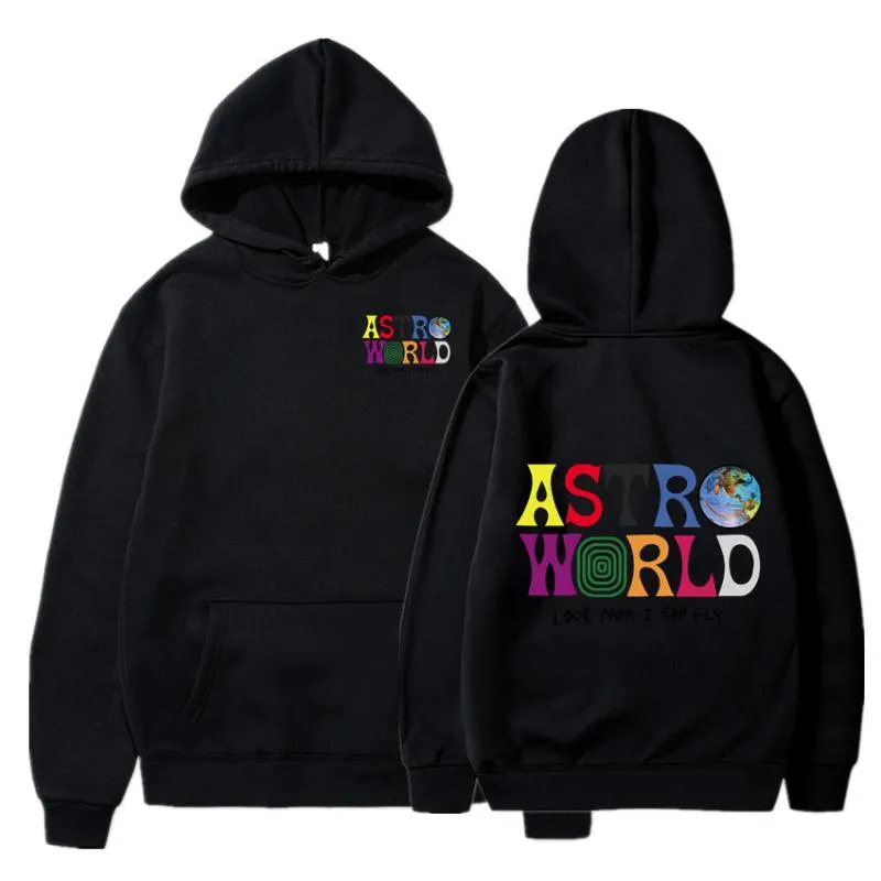 Herren Hoodies Sweatshirts ASTROWORLD Look Mom I Can Hoodie Travis ScoHoodie 2021 Geschenkdruck Hip Hop Pullover Sweatshirt Mantel