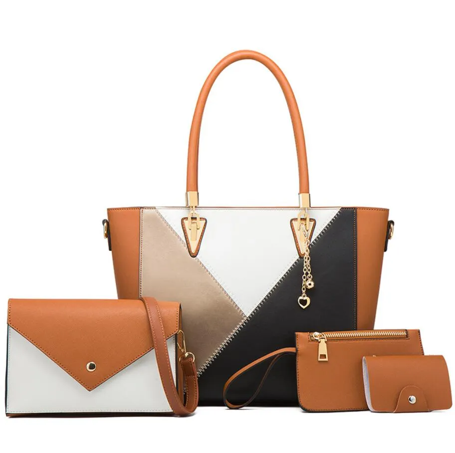 Trendy Ladies Totes Bags Projeto de Cor Quadra Com correspondência