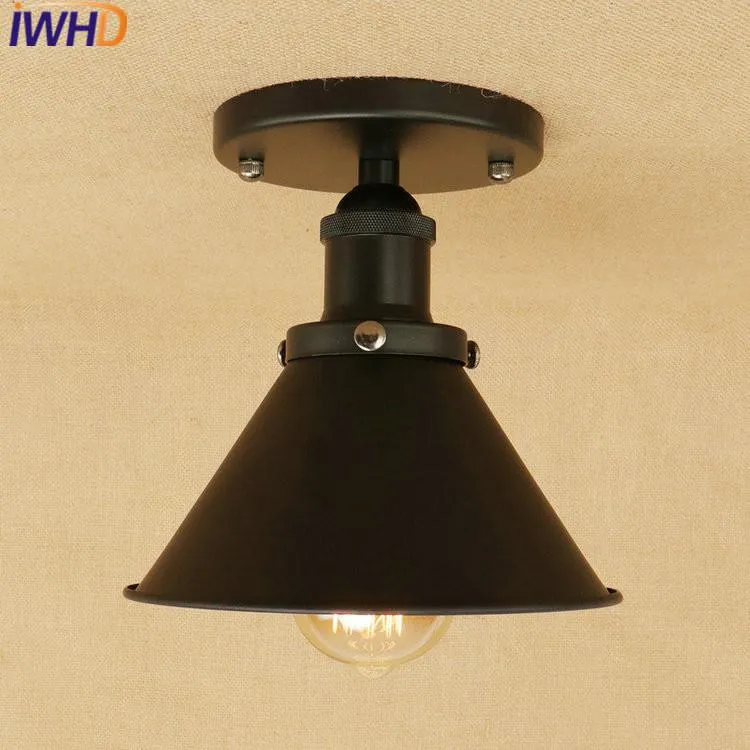Taklampor IWhd Retro LED Light Fixtures Bedroom Kökslampor för vardagsrumslampa Lamparas de Techo Vintage Plafon