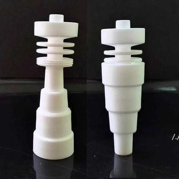 Billigste 6 in 1 domeless Keramiknagel 10mm 14mm 18mm männliche weibliche Joint gegen Titanium Nagel DAP139