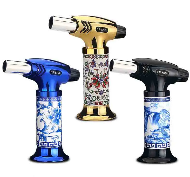 Ceramic Body Jet Torch Lighter Chef Blowtorch Flame BBQ Lighters 1300