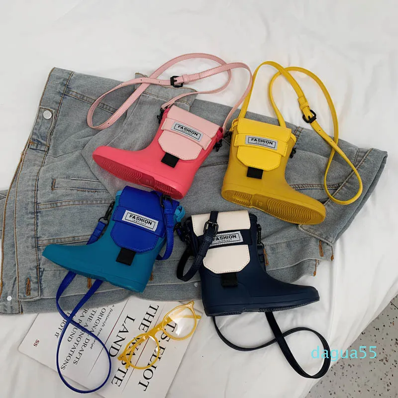 Vrouwen schoudertas mode regen laarzen ontwerp siliconen zachte textuur trendy mobiele telefoon mini crossbody kleine prachtige verjaardag kerstmis