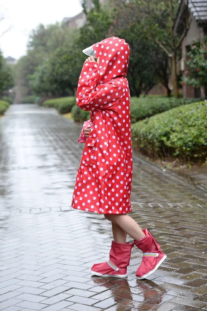 Women's polka dot raincoat cheap