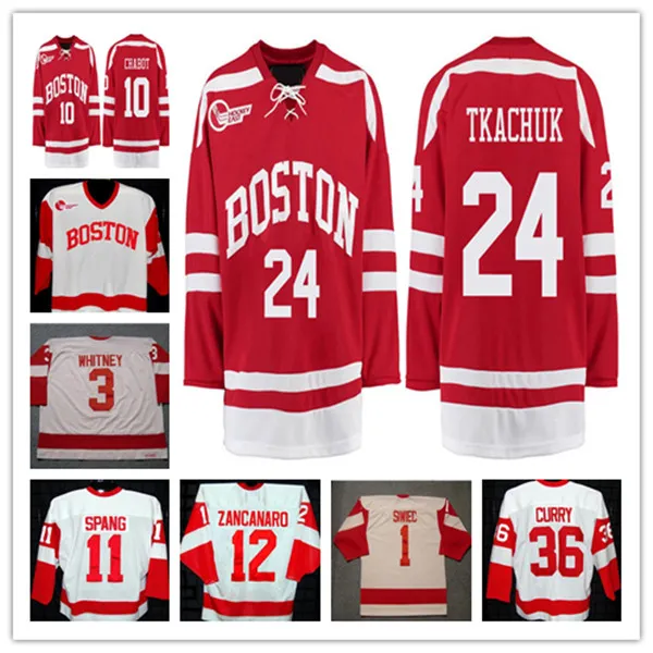 Benutzerdefinierte Ncaa Boston University BU Hockey-Trikots 3 Ryan Whitney 9 Jack Eichel 7 Charlie McAvoy 3 Coyle 19 Clayton Keller 24 Keith Tkachuk McBain McLaughlin Kruse Ivany