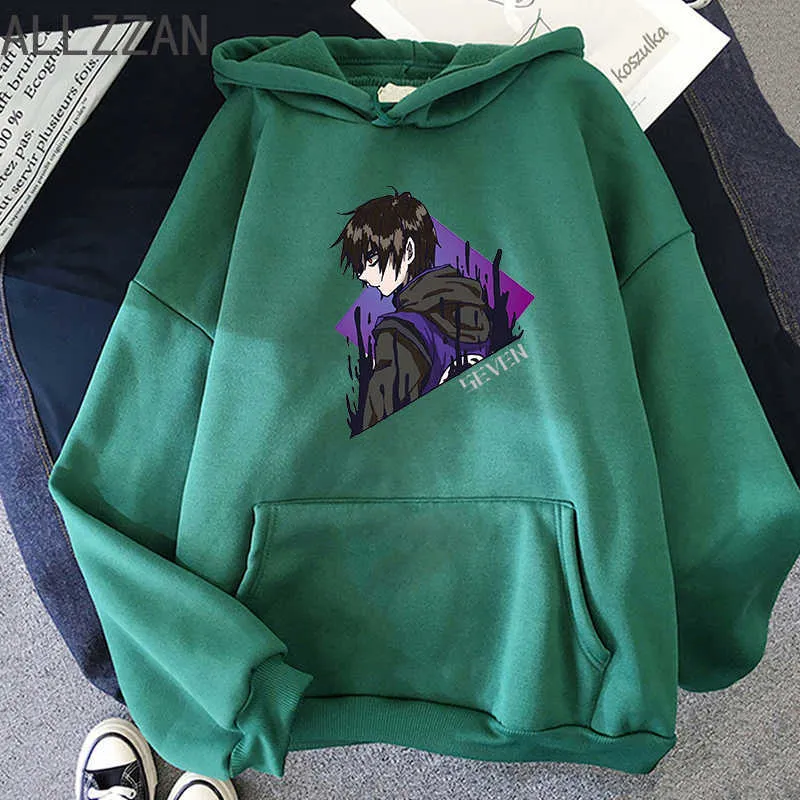 Anime Scissor Seven Hoodie Symbols Killer Funny Streetwear Pullover Oversize Sweatshirts Clothes