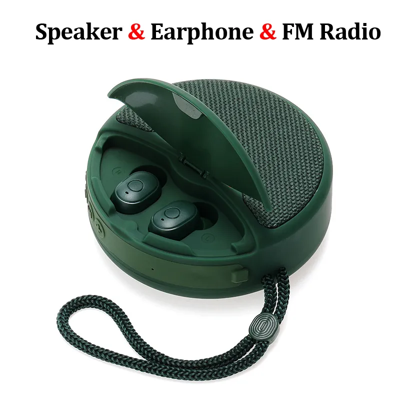 SoundX Wireless BT Sports Speaker Earbuds Portable 2 In 1 Tzumi