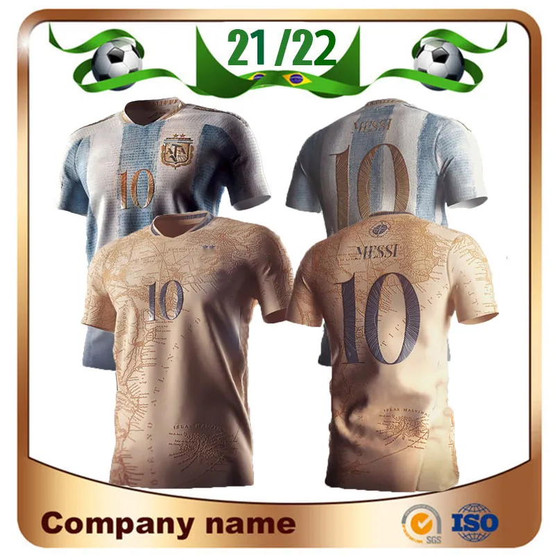 20/21 Argentyna Maradona Wydanie pamiątkowe Soccer Jerseys 2021 # 10 Messi 200. rocznica Dybala Aguero Celso Martinez Mundury Koszula piłkarska