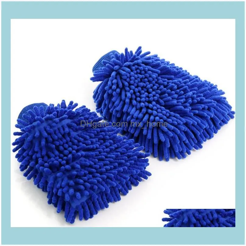 Car Wash Glove Microfiber Chenille Cleaning Gloves Coral Fleece Anthozoan Sponge Wash Cloth Car Clean Glove Mitt Super Mitt Household