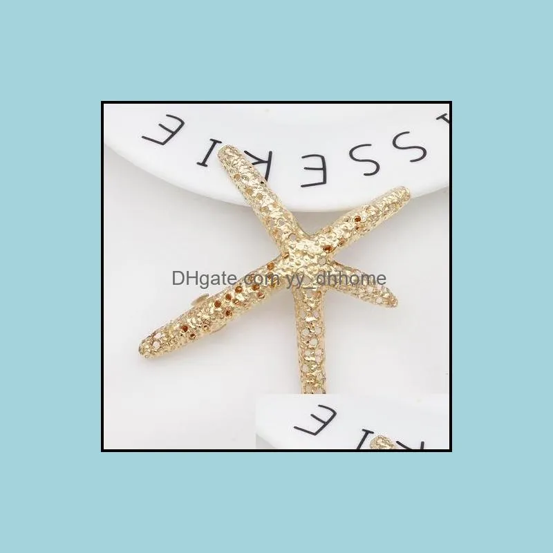 Korea Newest Design Exquisite Metal Hair Clips Super Star Starfish Hair Pins Hairwear Accessories Fashion Jewelry