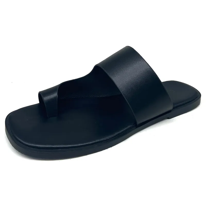 Vintage czarne sandały kobiety letnie pantofelki slajdy damskie sandały letnie moda kwadrat separowany paliwa kapcie dorywczo plaży klapki adfgahh