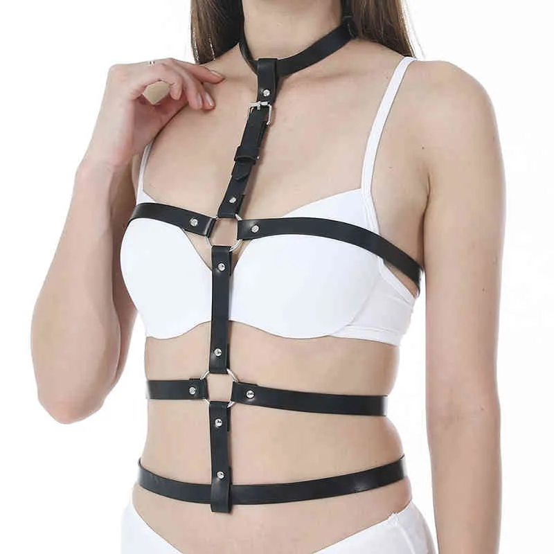Gothic Body Harness Chest Bondage Lingerie Set For Couples Sexy