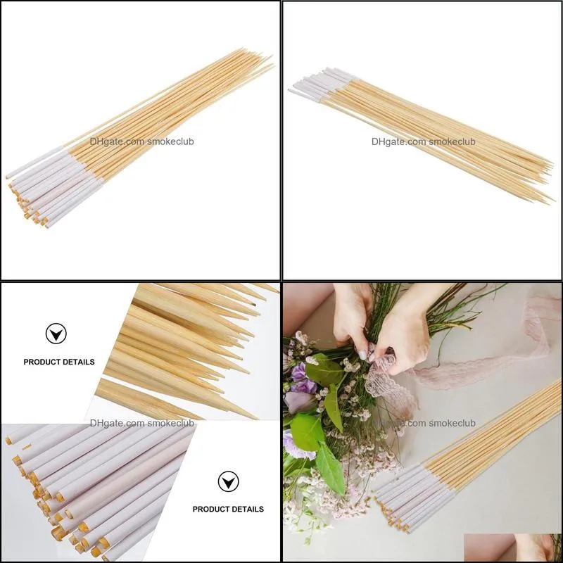 Other Arts And Crafts 30pcs Flower Bouquet Bamboo Sticks Shop DIY Packaging Materials