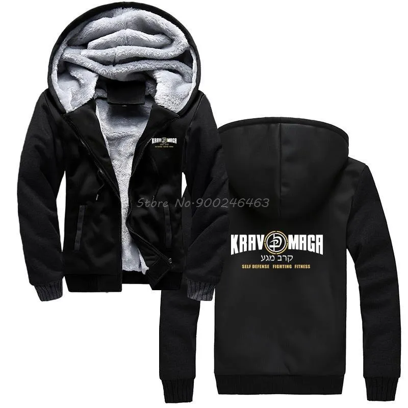 Sweats à capuche pour hommes Sweats Krav Maga Israel Combat System Tsahal MMA Arts martiaux à capuche Unisexe Hommes Épaissir Sweat à capuche Str