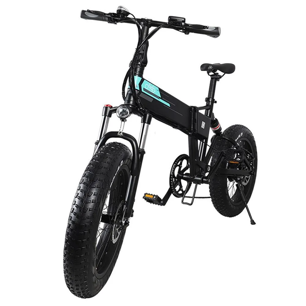 Stor däck Folding Electric Mountain Bike 20 "Hjul 4 tum Fat Wide Däck 250W Motor Shimano 7 Speed ​​Derailleur 12.5ah Lithium Batteri USA I lager