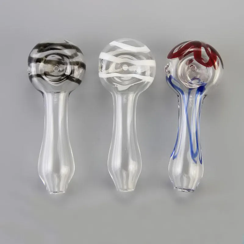 Pyrex oljebrännare rör tjock rökning handsked pipe tobak torr ört glas bubbler