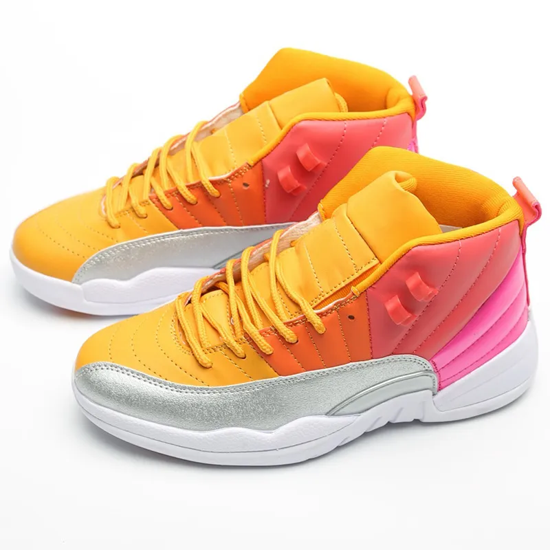 2021 Top Quality Jumpman 12 classical Basketball Shoes Red orange gradient 12s Designer Fashion Sport Running shoe With Box