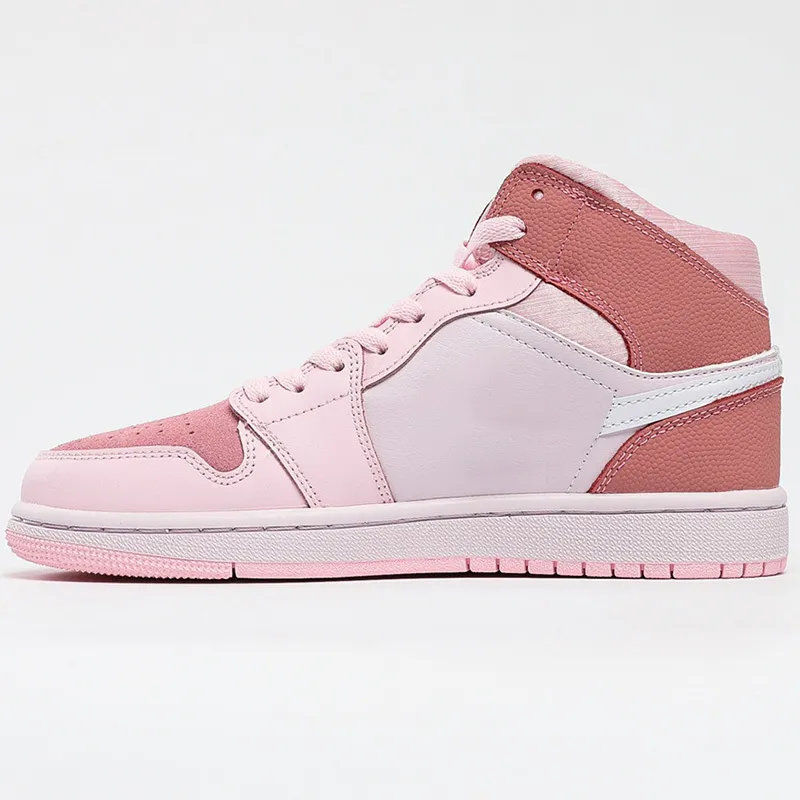 2021 Top Quality Jumpman 1 Mid Digital Pink Basketball Shoes classical 1s Designer Fashion Sport running shoe With Box.