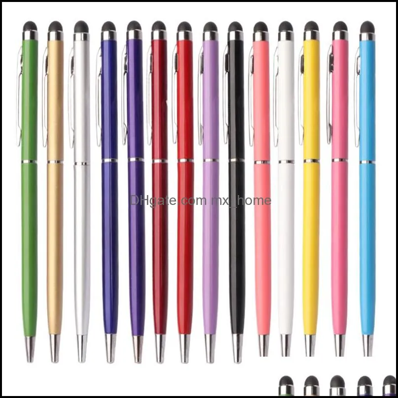 Wholesale Mini capacitive touch screen metal pen Ballpoint pens Toothpick pen Can customize logo