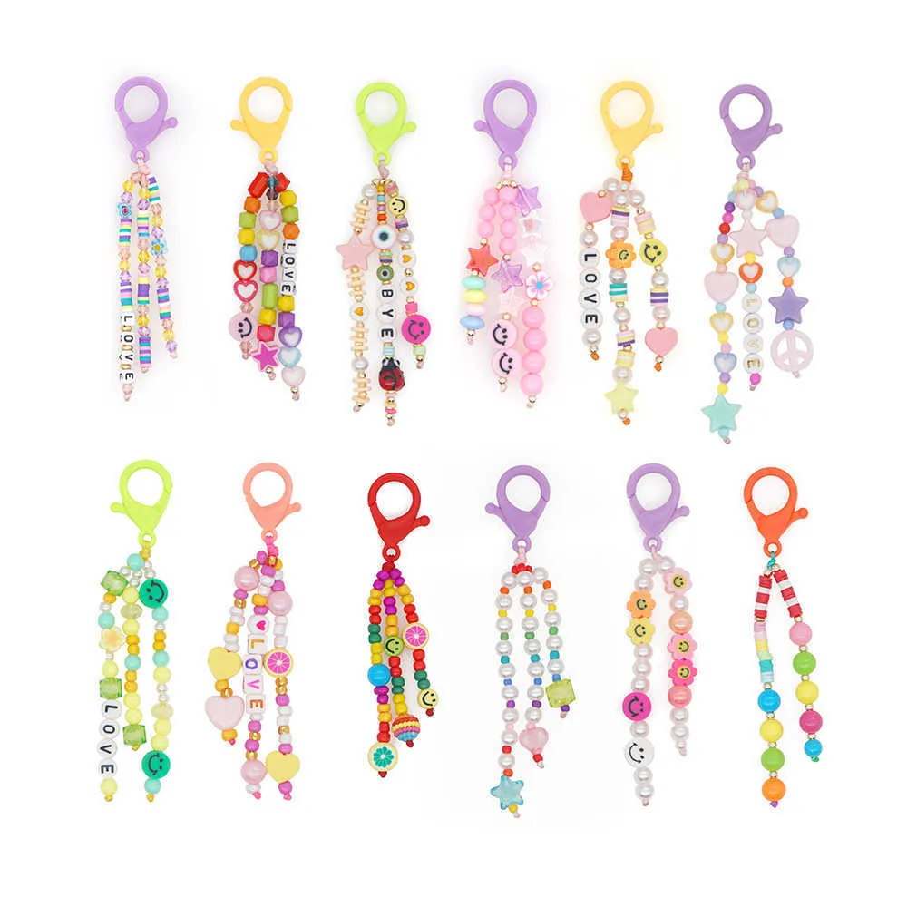 Shinus Pearl Beaded Keychains For Women Acrylic Pendant Keyring Shinus Pearl Beaded Keychains For Women Acrylic Pendant Keyring