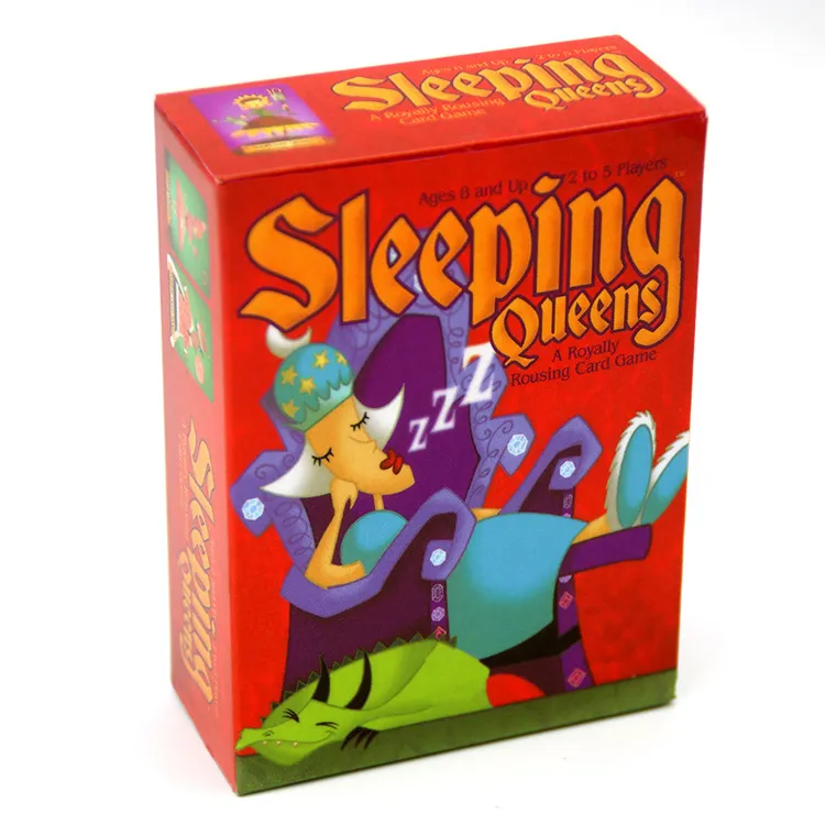 Nouveau jeu de société anglais complet Sleeping Queens 2-5 joueurs pour cadeau de famille stratégie de réveil jouets amusants pour enfants
