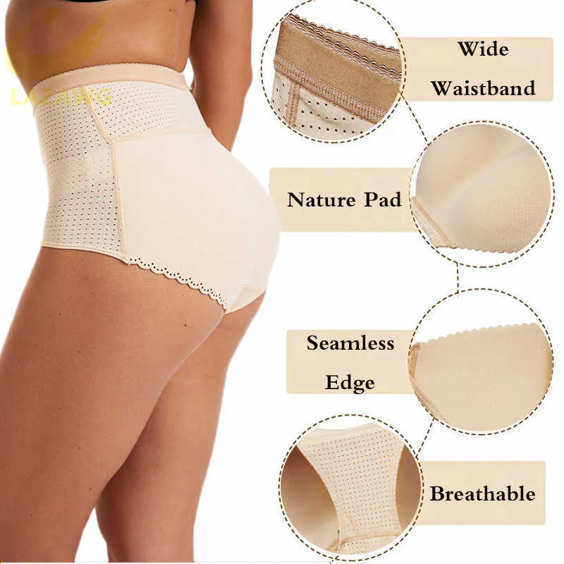 LAZAWG Women Control Panties With Pad Butt Lifter Hip Enhancer Mesh  Breathable Underwear Push Up Big Ass Fake Butt Body Shaper 210708 From  Dou04, $10.21