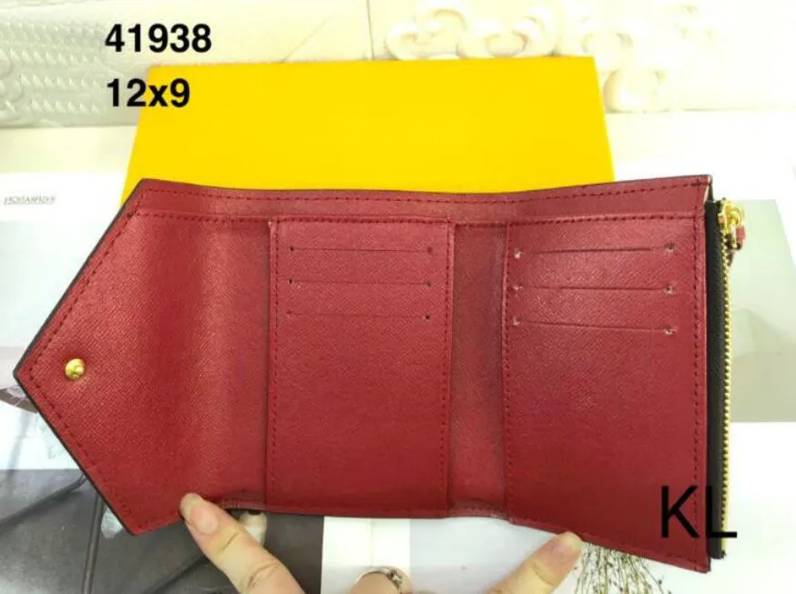 Woman M41938 zipper Clutch Flap Button Women VICTORINE Wallets Exotic Holder Zipper Coin Classic Purse Bag Card bags