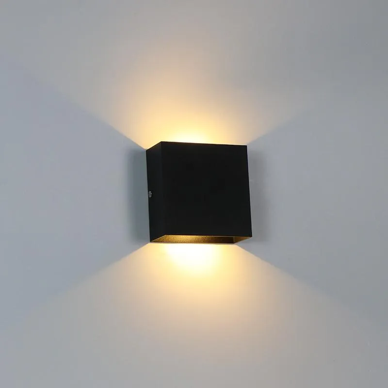 Wall Lamp IP65 Waterproof Indoor Outdoor Aluminum 6W 10W Light Surface Mounted Cube LED Garden Room Decoration